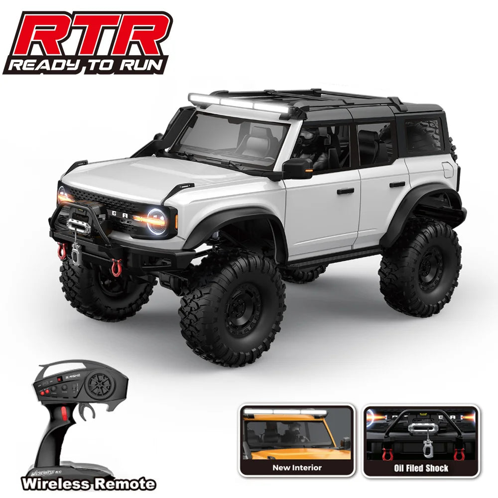 RC Crawler 1/10 Rc кола 4WD RTR HB R1001 с LED 2.4G електрическо дистанционно управление Rock Buggy офроуд превозно средство Rc коли за възрастни