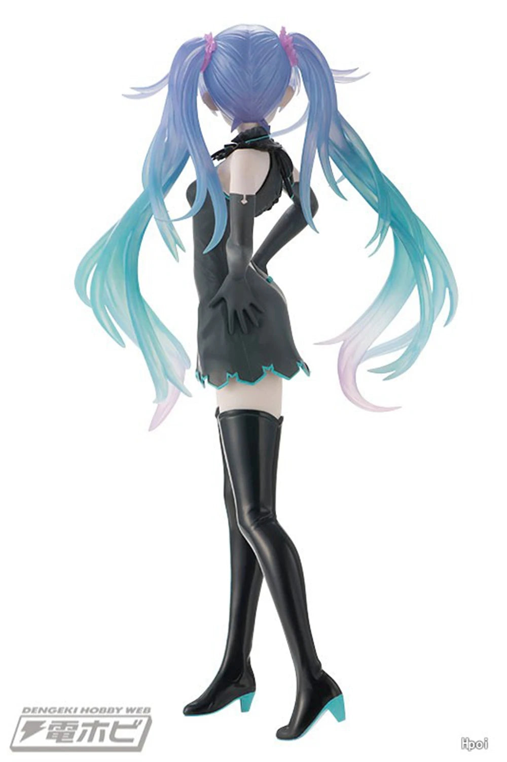 21CM Anime Hatsune Miku Project Ghost Hatsune Miku Black Dress Lolita Model Toy Gift Collection Aciton Figure