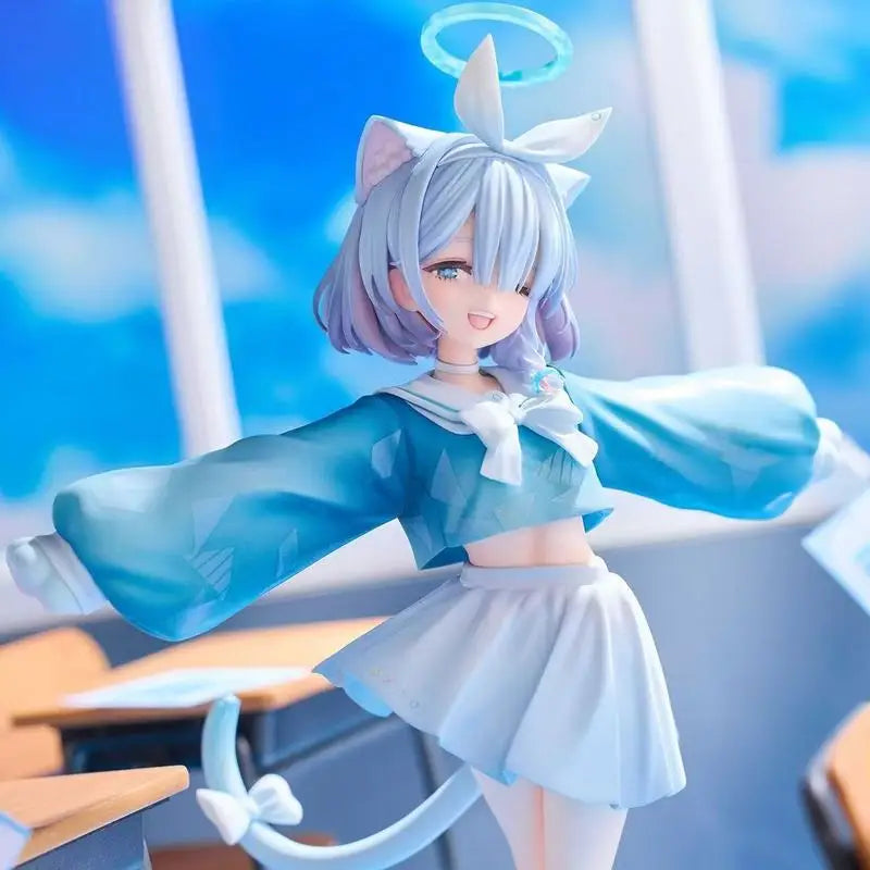 New Blue Archive Sailor Uniform Cute Arona Handmade Standing Anime Model Chassis Desktop Ornament For Boys Birthday Gift
