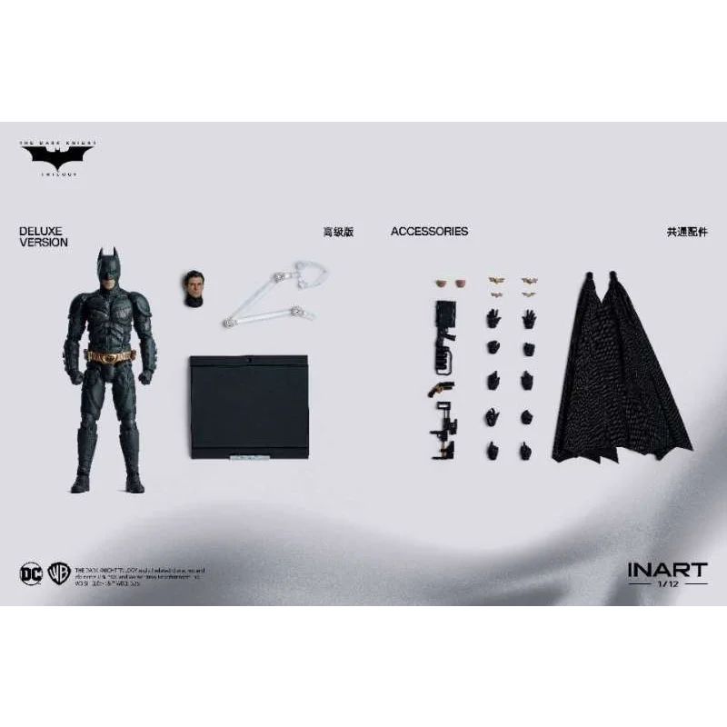 In Stock INART Batman The Dark Knight Rises Bale 1/12 Action Figure Movie Version Head Sculpt Collectible Gift