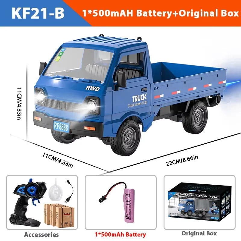 ZWN 1:16/1:18 RC CAR Simulation Drift Climbing Truck Led Light Small Cargo Remote Control Electric Toy Model for Kids Gifts