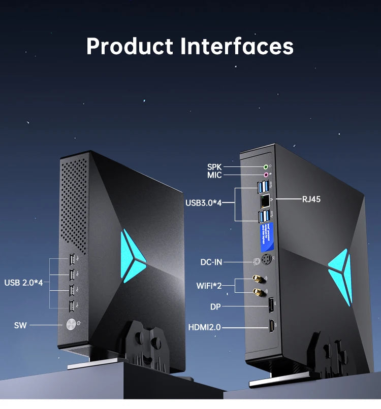 Gaming Mini PC GTX1650 4GB Video Card Mini PC Intel core I9-9900T Windows 11 Desktops Mini PC Gaming Computer DDR4 linux Wifi 6