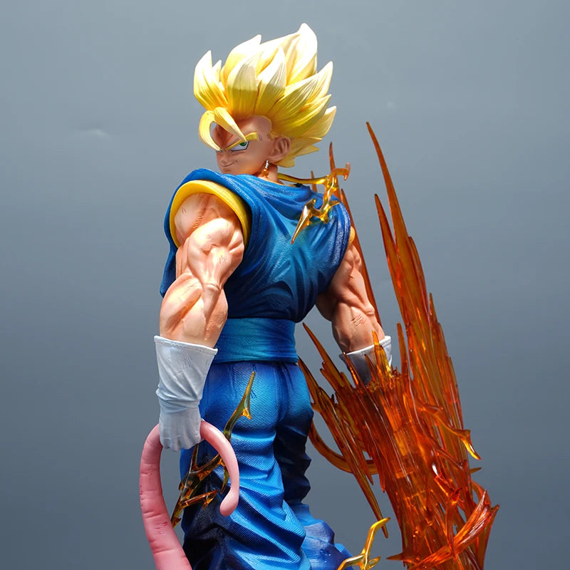 38cm Dragon Ball Yun Qi Vegetto 2.0 Anime Figure 3 Headed  Replace Model Statue Collection Desktop Decoration Ornament Fans Toys