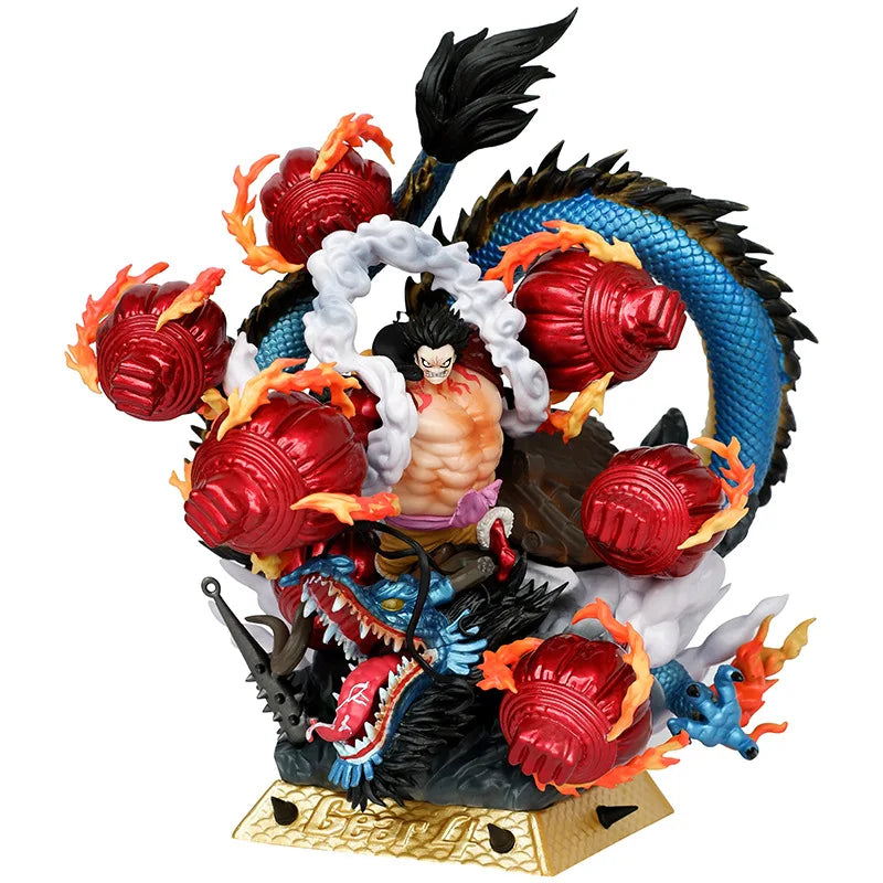 Anime One Piece Gear Vierte Kong Orgel Luffy VS Kaido Battle Ver. GK PVC Actionfigur Statue Sammlermodell Kinderspielzeug Puppe