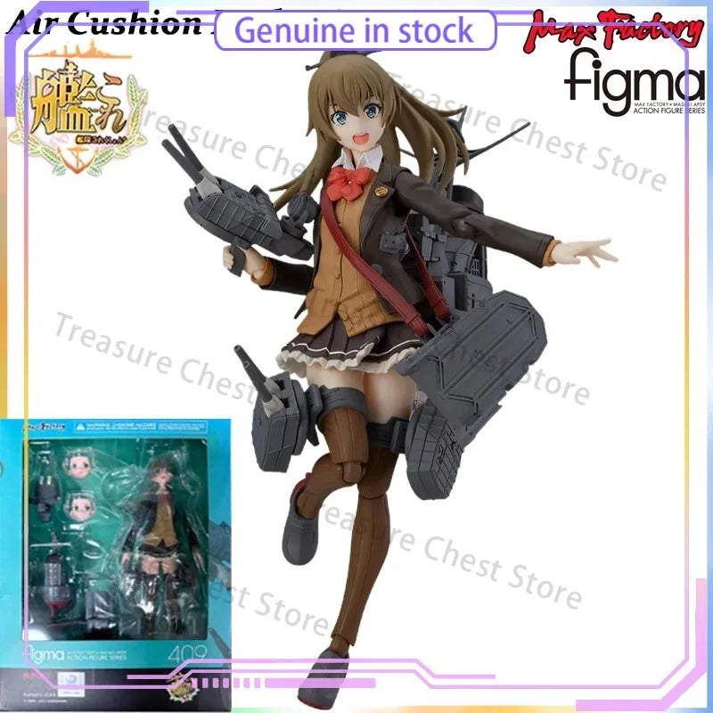 Max Factory Kantai Collection Kumano Kai Ni Akagi Amatsukaze Renzouhou Kun Figma Action Figure Model Toy Official Licensed