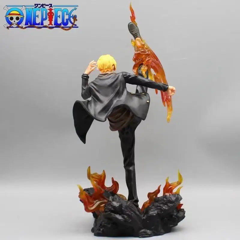 One Piece Animation 36cm Sanji Action Figure Demon Wind Feet Figurine Anime Collection Pvc Model Statue Dolls Kids Xmas Gift