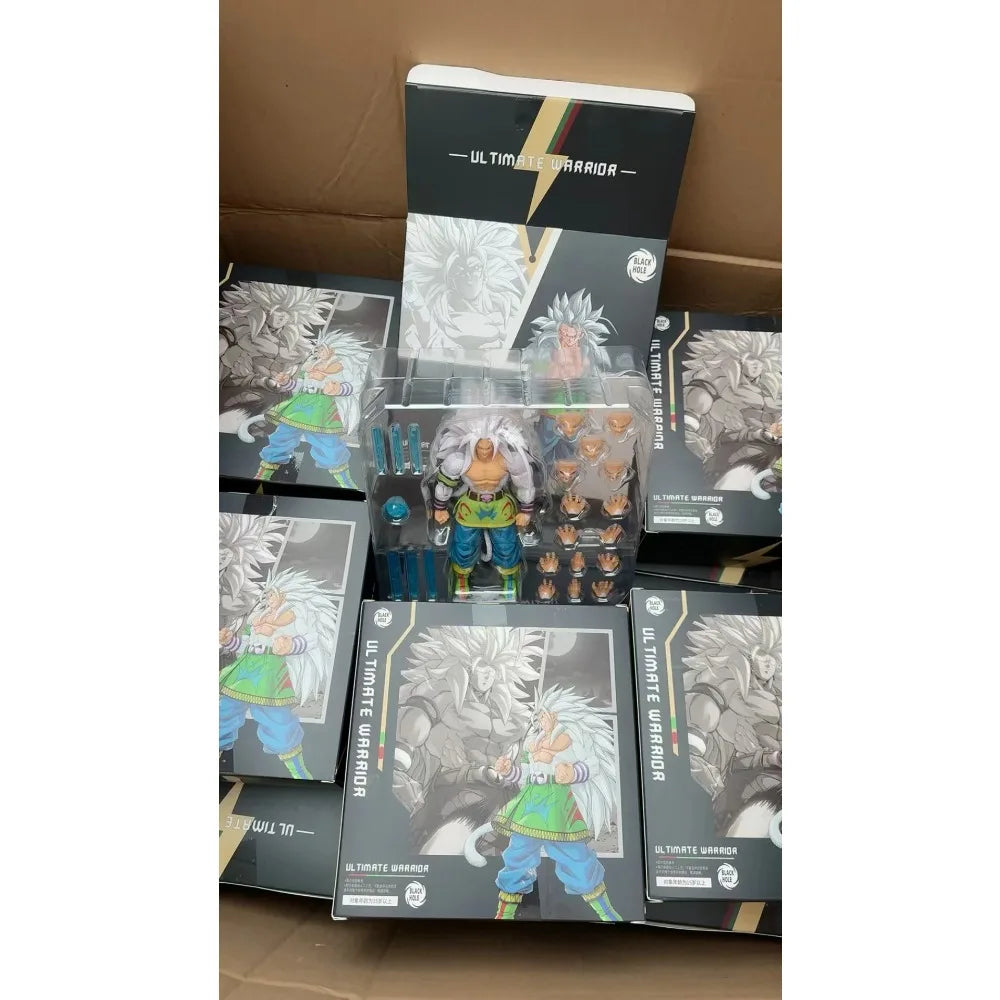 Spot Delivery Black Hole Toy Dragon Ball SHF SSJ5 Son Goku Sun Gohan White Hair Super Saiyan 5 Action Figure Toy Collection