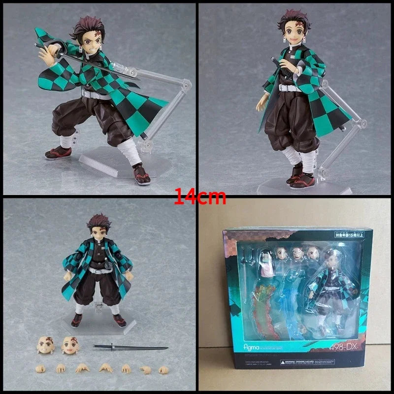 Anime Figure Figma Demon Slayer Tanjiro Kamado Nezuko Agatsuma Zenitsu Kyojuro Rengoku Action Figure Model Collection Toys Gifts