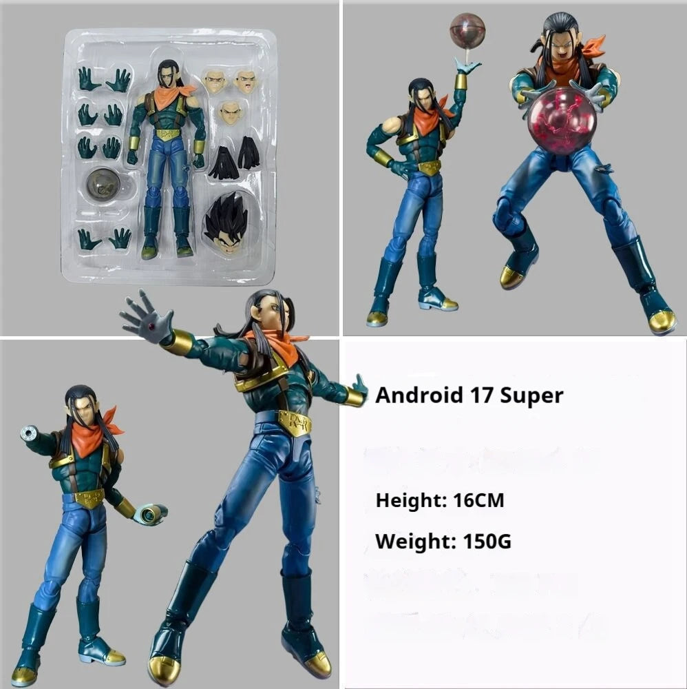 Dragon Ball Android 17 Super 16cm Articulated Figure Model Statue Desktop Decoration Gift
