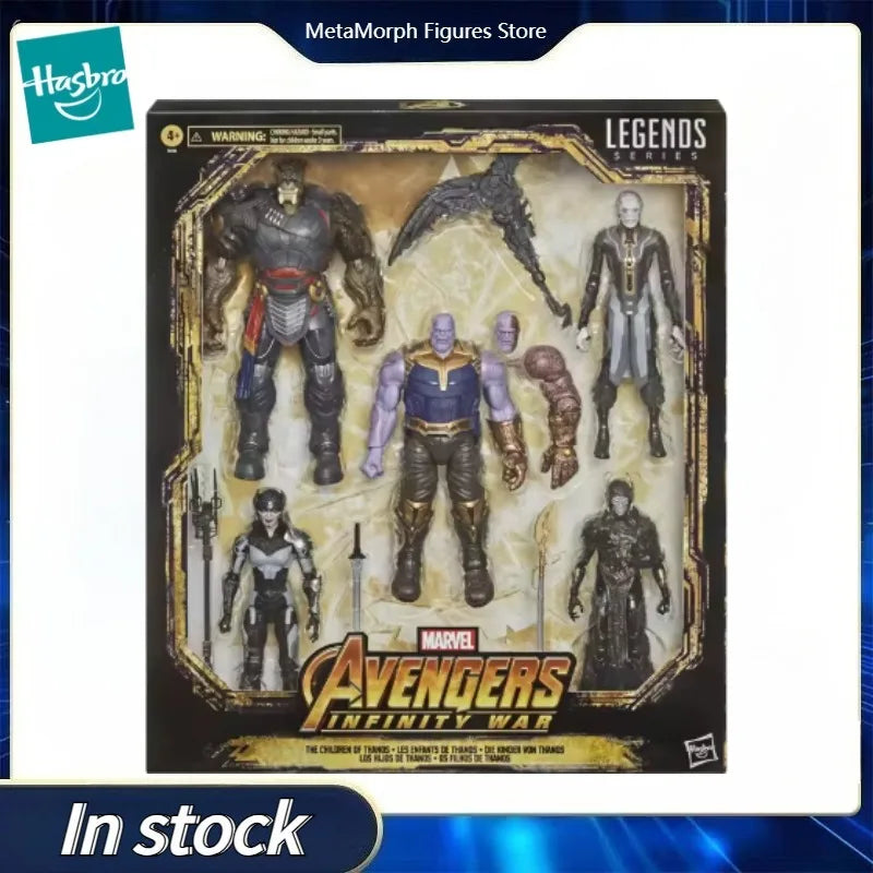 Original Hasbro Marvel Legends Series AVENGERS INFINITY WAR 5-Pack The Children of Thanos 5 Figures Anime Figure Toys Ornaments