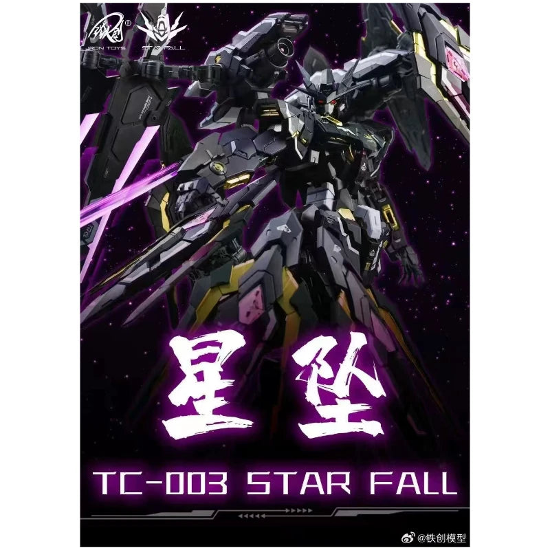 Star Fall 1/100 TC-003 Action Figure IRON TOYS Scale Alloy Skeleton Assembly Model Mecha Children Toys Room Dercor Birthday Gift
