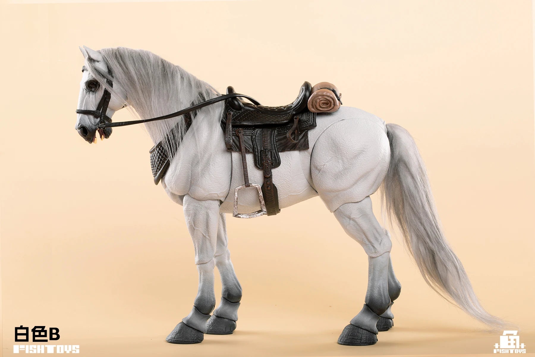 In Stock Fish Toys 1/12 Aciton Figure Pvc Model Waste Land Series Panchromatic Horse Animal Statue Customized Decoration Toys