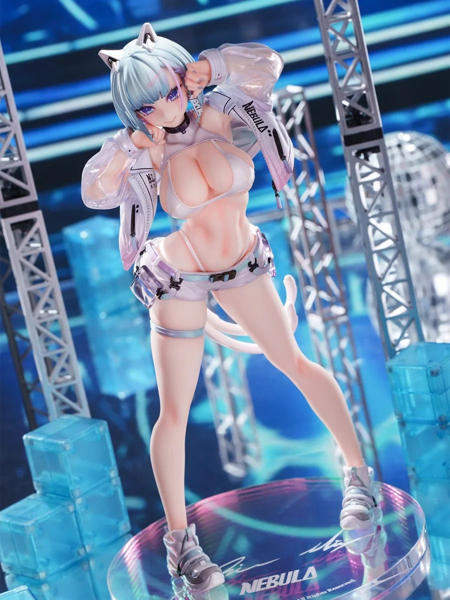 Anime Figure Nekomata Mirai Cat Girl Pvc Collectible Model Near Future Style Decor Ornament For Anime Collectors Adult Home Desk