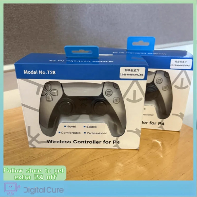 For Tesla Model 3 Y/S/X  Vibration Bluetooth Game Controller Rgb Wireless Bluetooth Direct Connect Touchpad Control Controller