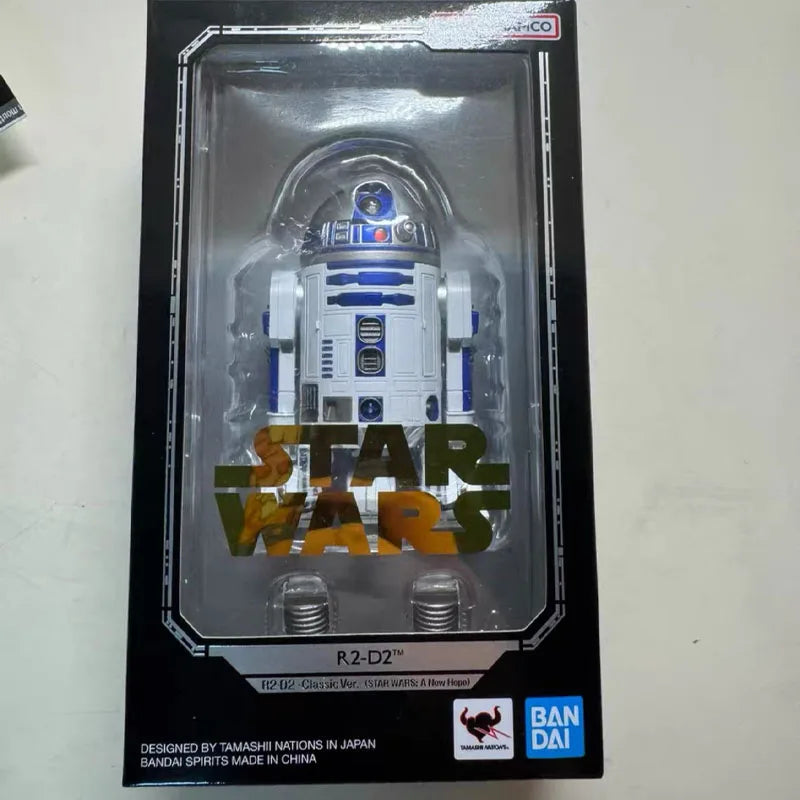 In Stock BANDAI Original Box S.H.Figuarts Star Wars DARTH VADER STORMTROOPER C-3PO R2-D2 SHF Action Figure Model Gift for Kid