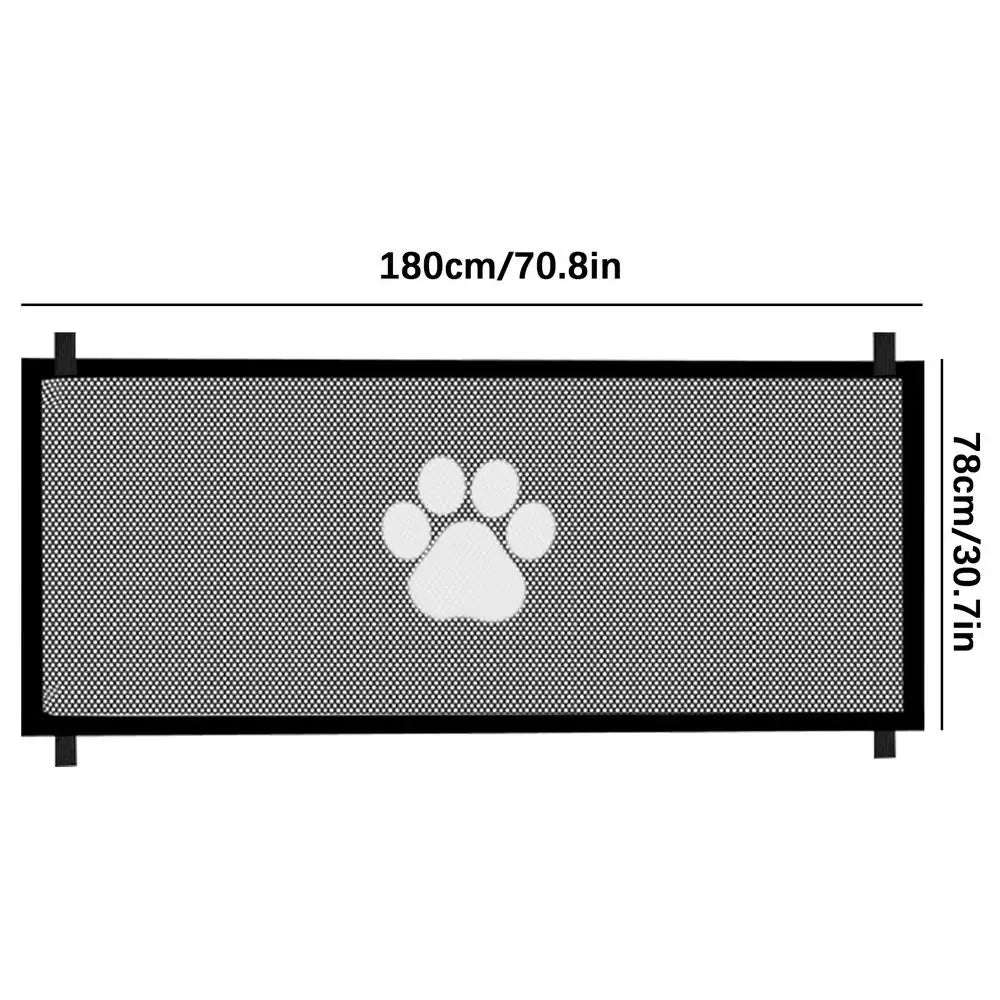 Expandable Safety Wide Pet Gate Folding Fence Net for The House Indoor Outdoor Stairs Barrier Doorway Halls Kitchen Easy Install