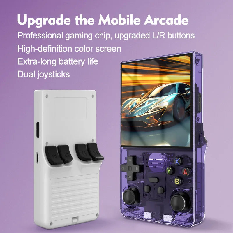 R39 MAX Retro Handheld Game Console Portable Gaming Console Linux System 4.0-inch IPS Screen HD 64GB 20000+ Retro Games