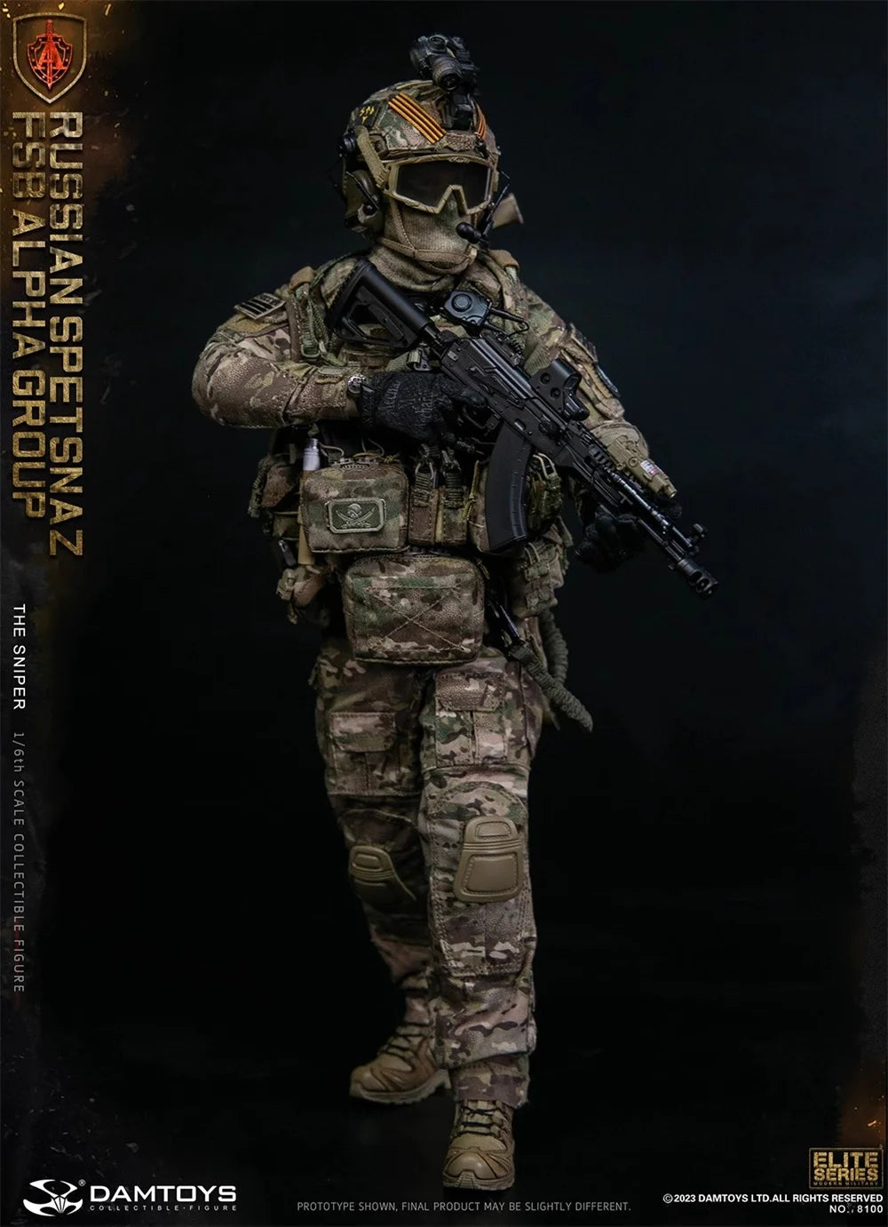 DAMTOYS DAM 78100 The Russian Figure Soldier Doll Sniper Operation Unit Toys Model Gift For Fans Collect 1/6