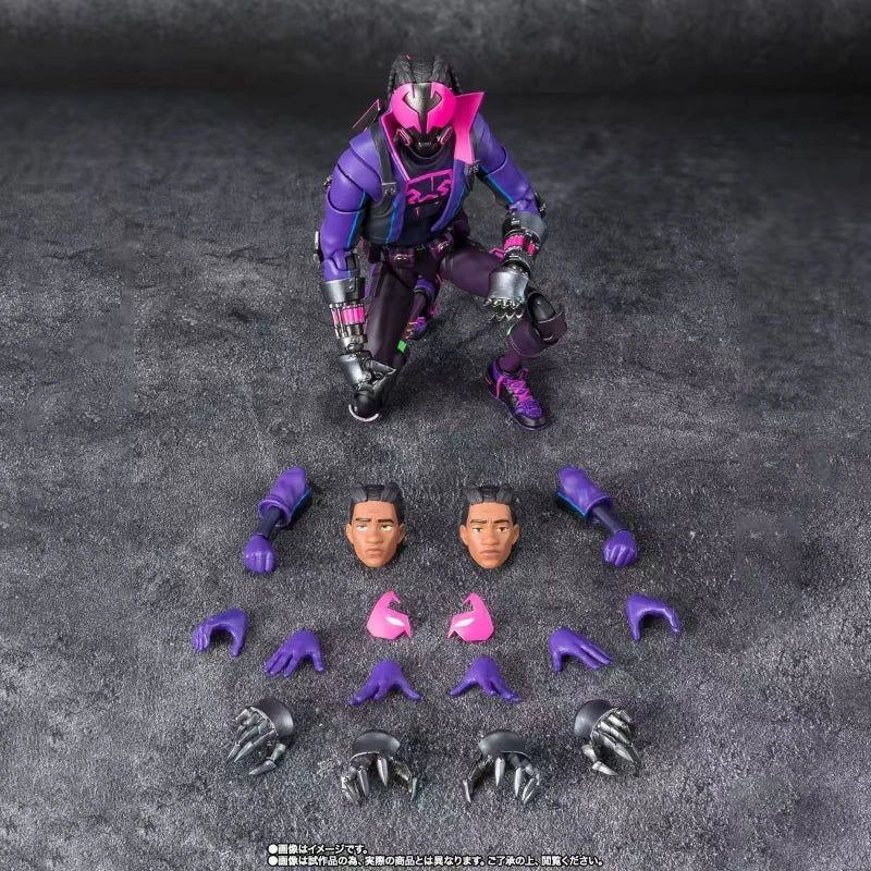 Bandai SHF Prowler Myers Morales Spider Universe Marvel Action Figure