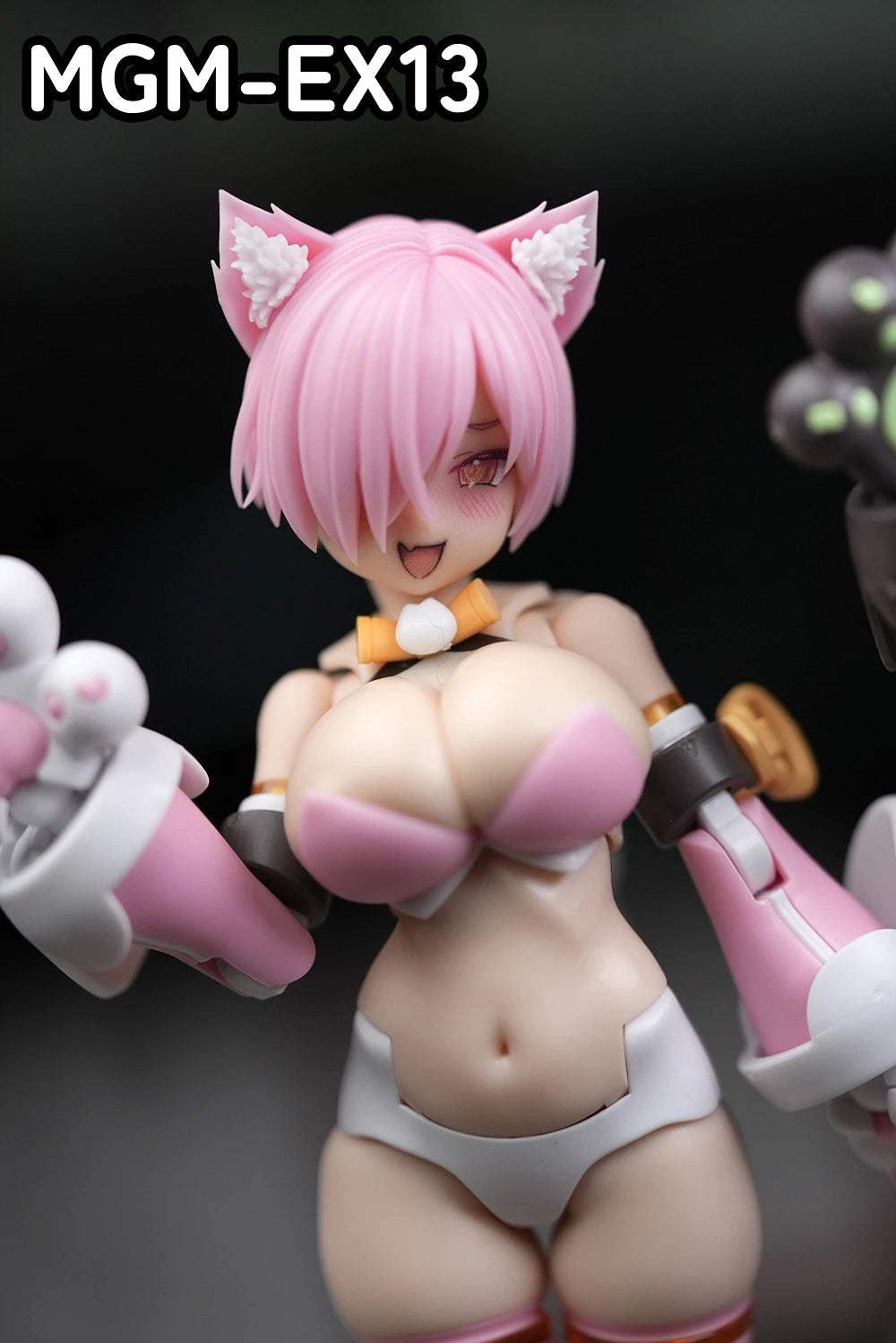 SH MU084A MU084B PUNI MOFU 1/12 Pretty Cat Rabbit Girl Cute Sweet Expression GK Conversion Parts  For 6in Action Figure DIY
