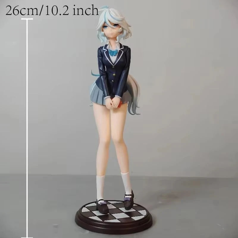 In-Stock 26cm Furina Genshin Impact PVC Anime Statue Figure Desktop PC Case Cabinet Display Ornament Birthday Holiday Gift