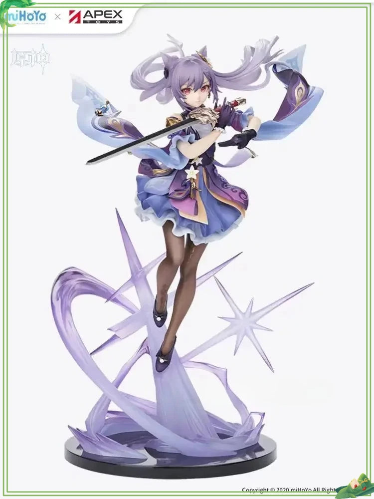 In Stock 【APEX/Genshin Impact】Keqing·Thunderstorm Quick Rain Ver.1/7 Static Figure Merchandise Genshin Anime Figure Model Toy
