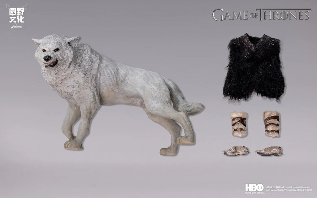 Yuanye Culture Game of Thrones Jon Snow 1/12 Cloth Movable Doll Hand-made Ornaments Gift Collection