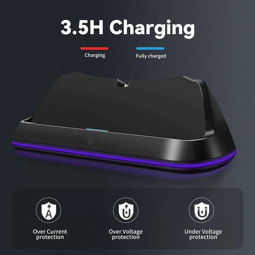 Charging Station for Playstation Portal,PS5 Accessories Kits with Fast Charging & LED Light, Controller Charging Stand HC-3710