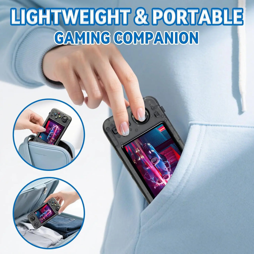 New R36H Game Console R36S Horizontal Retro Handheld Consolas Open Source Portable Pocket Video Player 64GB 3.5 Inch Boys Gifts