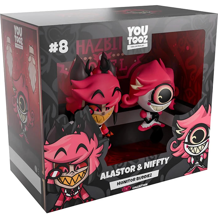 Original Hazbin Hotel Anime Figures Husk Angel Dust Vaggie Charlie Niffty Alastor Figurine Alastor Action Figure Gifts Model Toy