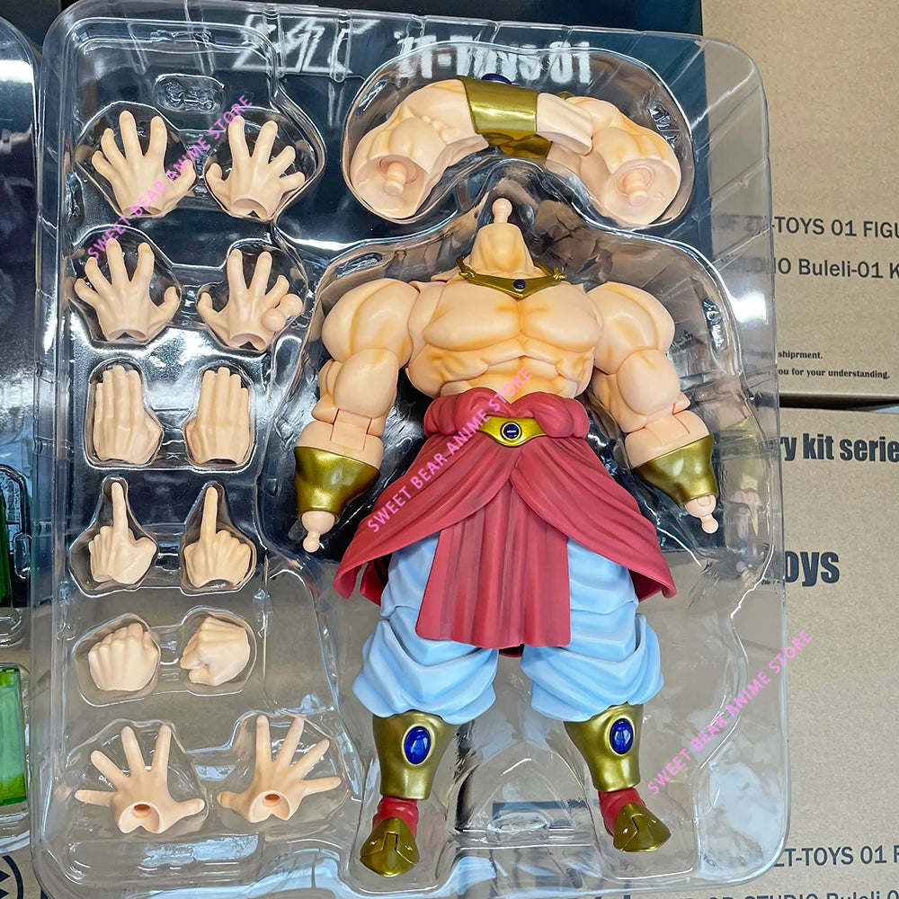 In Stock [ZT Studio] Broly Ancient Warrior ZT001 SSJ Super Saiyan Dragon Ball Action Figure Anime Model Trendy Toy Desktop Doll