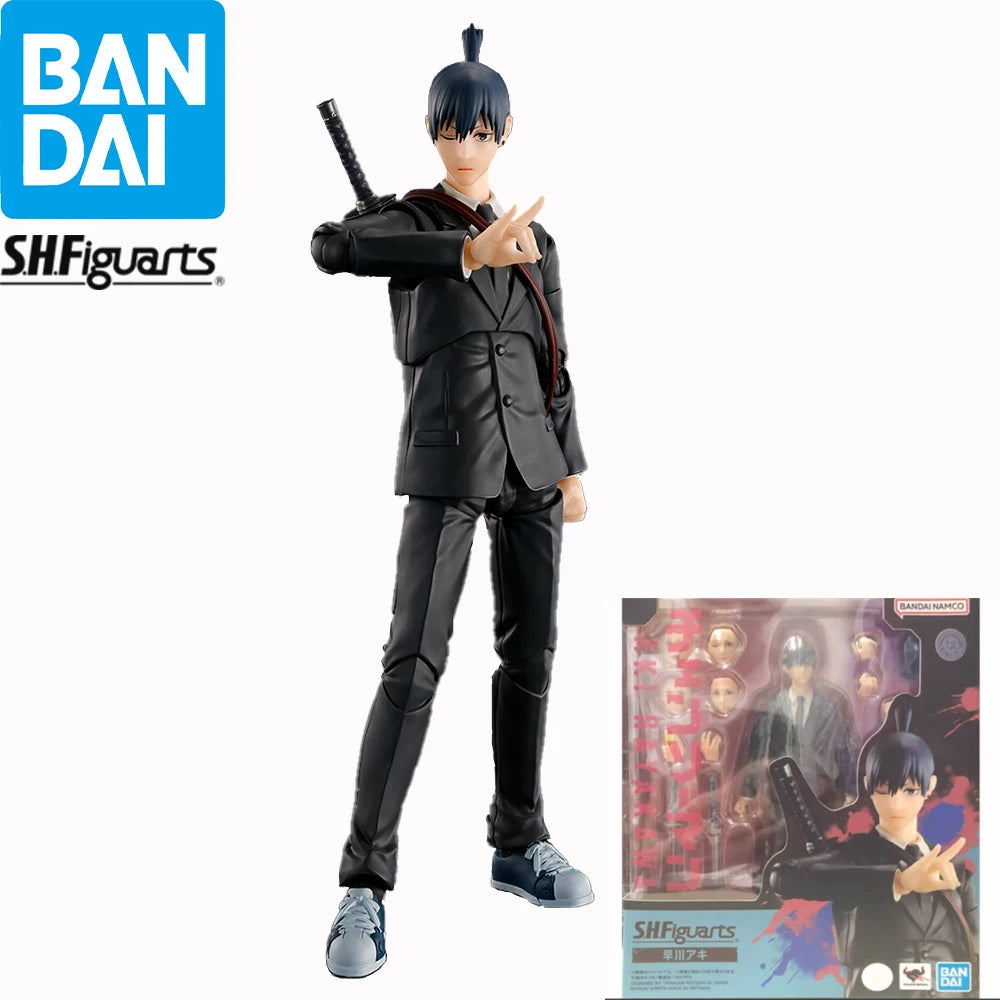 Original auf Lager Bandai Spirits SHFiguarts Chainsaw Man - Hayakawa Aki Anime Figur Actionfigur Modell Dekoration Garage Kit
