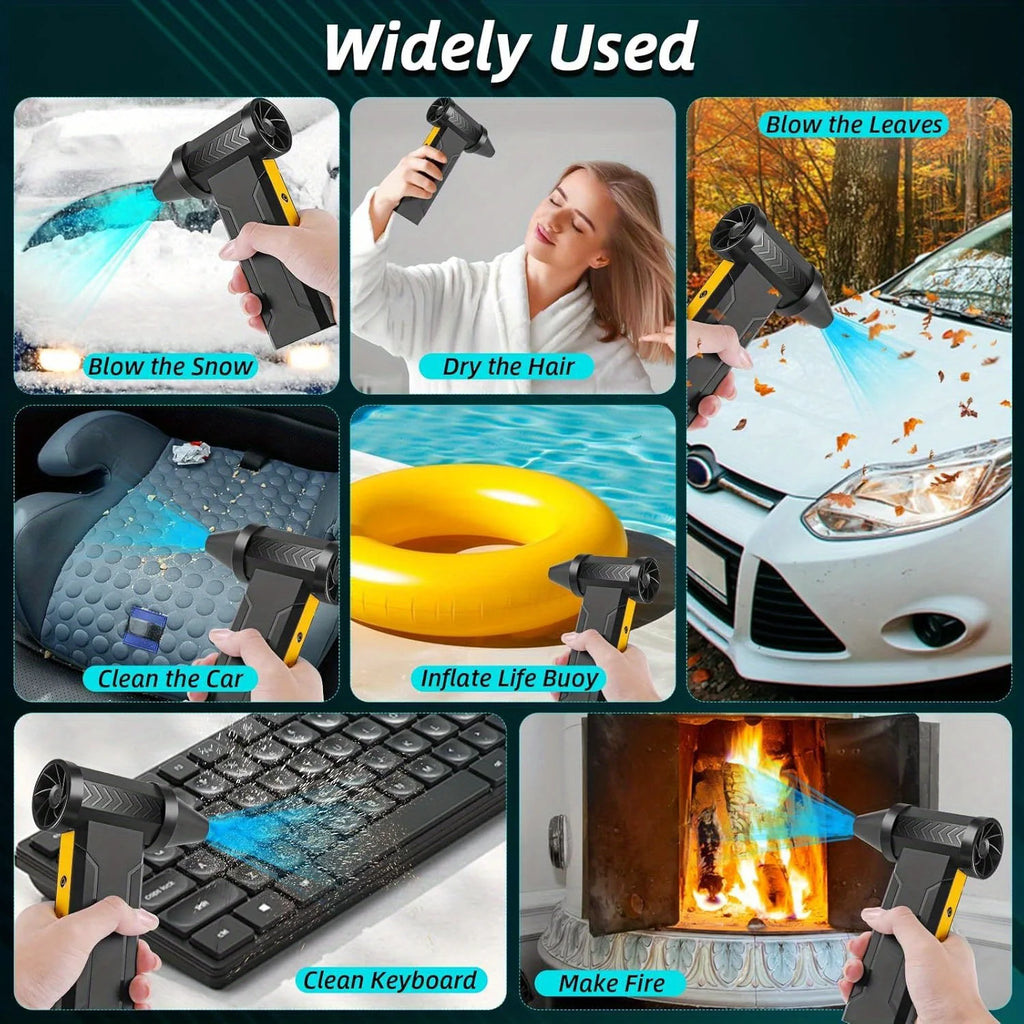 800000 RPM Brushless 10000mAh Motor Electric Turbo Jet Fan High-Speed Turbo Violent Fan Rechargeable Powerful Dust Blower