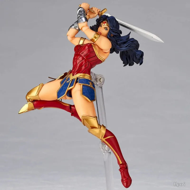 KAIYODO Original Authentic Wheel Technology, Amazing Yamaguchi Justice League, Wonder Woman Mobile Doll Model Handmade Toy Gift