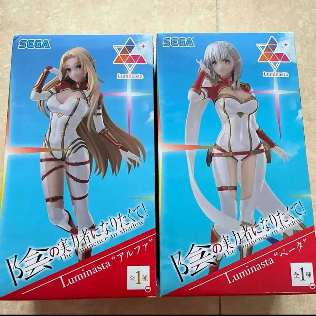 Sega Original Luminasta Anime-Figur „Die Eminenz im Schatten“ Alpha Beta 20 cm PVC-Actionfigur Modell Sammlerstück Spielzeug
