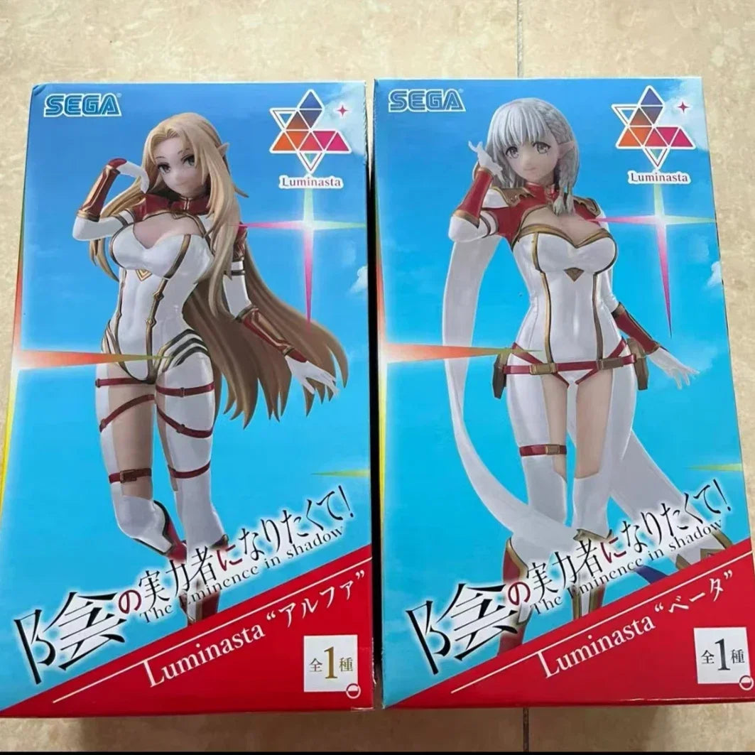 Sega Original Luminasta Anime-Figur „Die Eminenz im Schatten“ Alpha Beta 20 cm PVC-Actionfigur Modell Sammlerstück Spielzeug