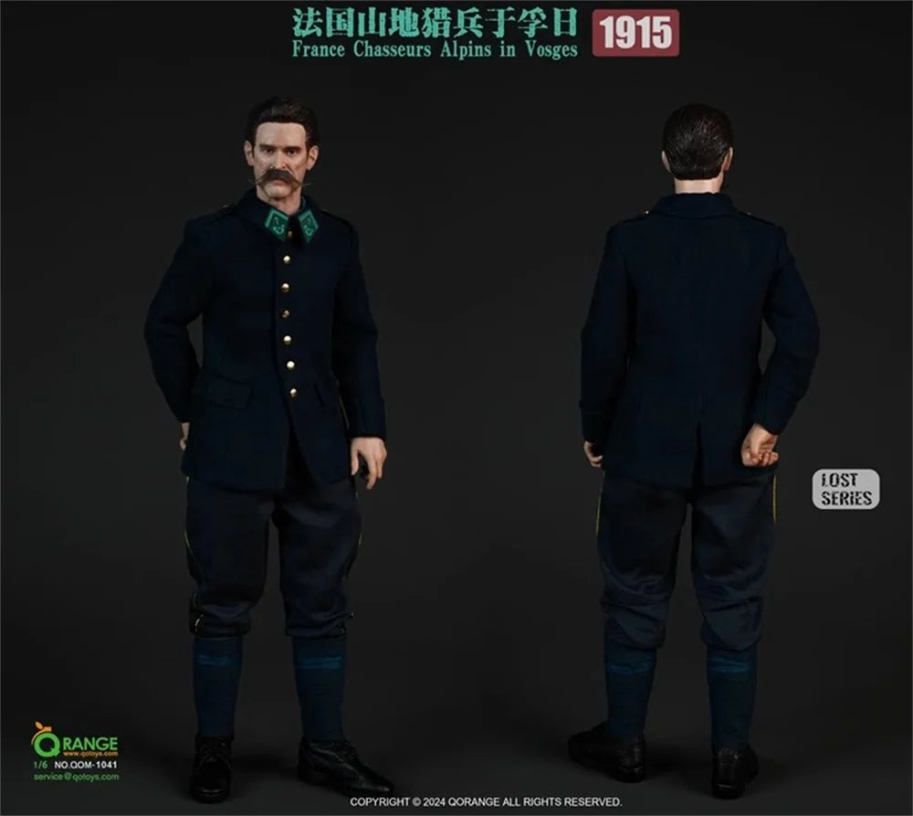 QORANGE QOTOYS QOM-1041 The French Soldier Doll Mountain 1915 Full Set Moveable Action Figure Gift For Fans Collect 1/6
