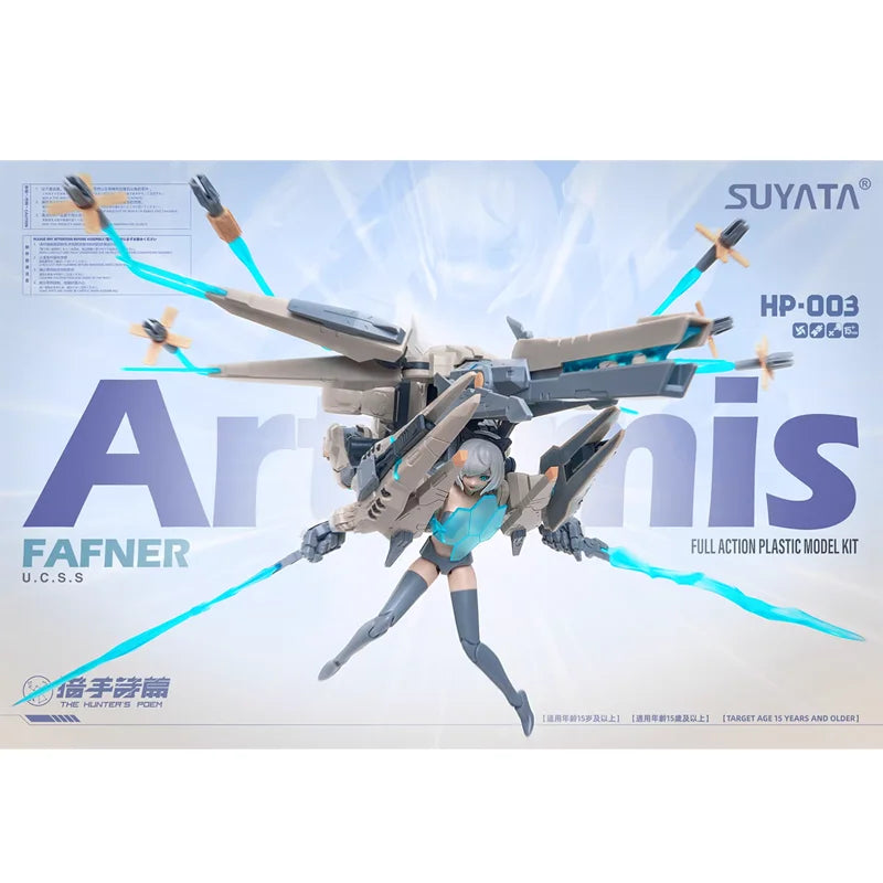 In Stock SUYATA Hunters' Ballad Mecha Girl Artemis  Fafnir Dormant Pod Plastic Model Kit Toy Articulated Action Figure Gift