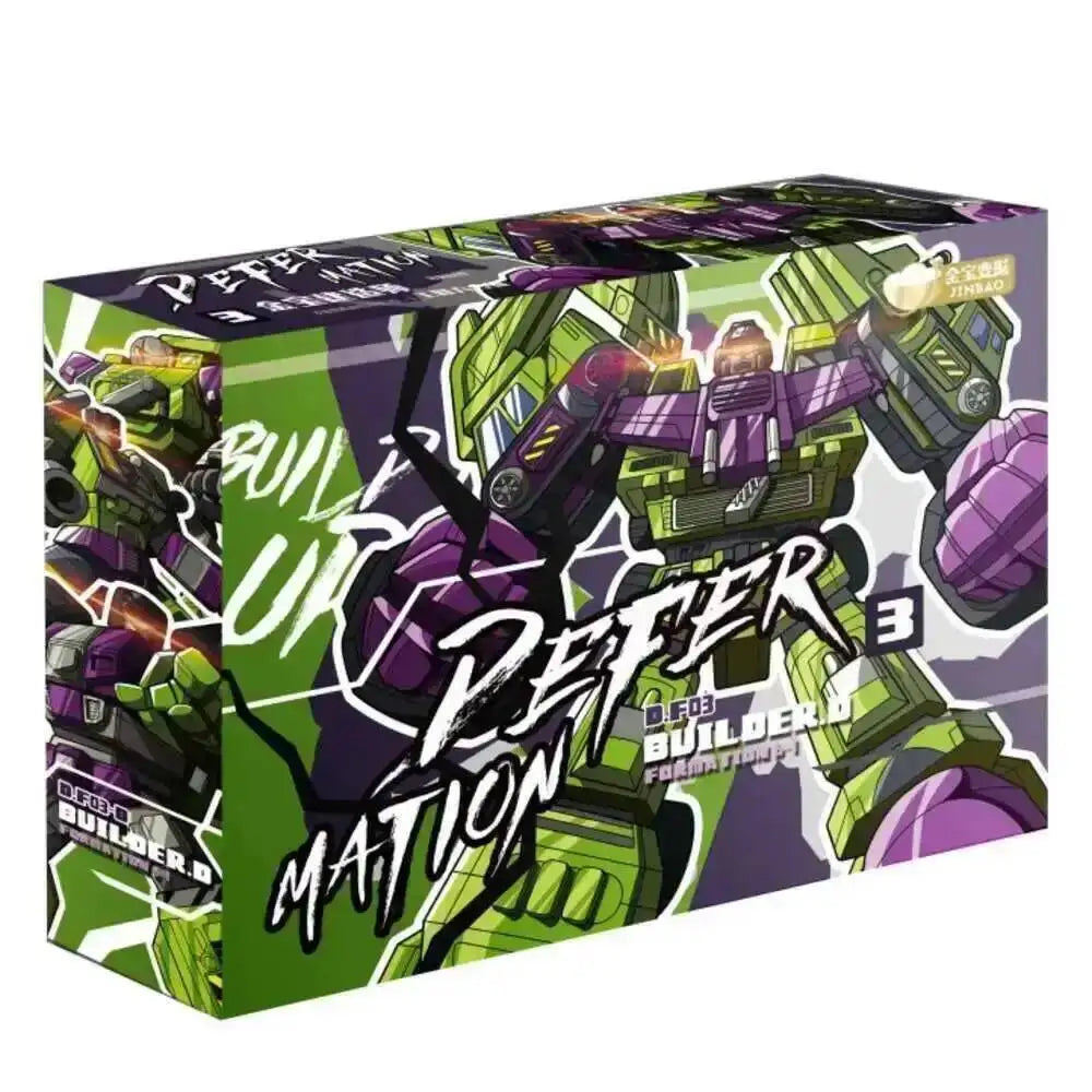 JINBAO 8008 GT Transformation Action Figure Toys Masterpiece Devastator Movie Model 42cm ABS 6 IN 1 Deformation Car Robots Dolls