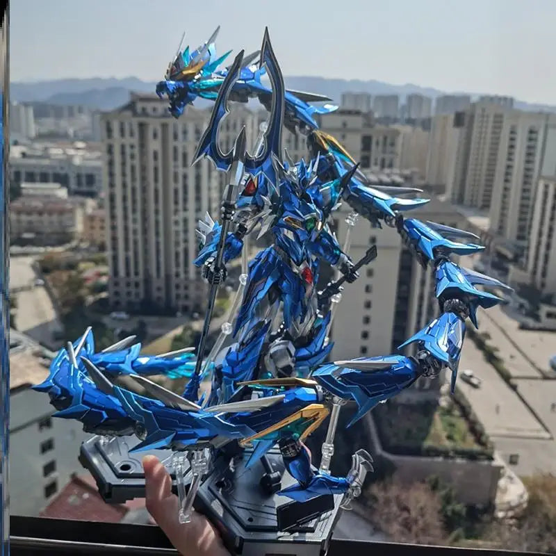 Motioneer Ao Bing (Custom Metallic Finish), Bai Qi, Ne Zha, Cao Ren, Red Oni & Ruo Weiyuan -  Mecha Assembly Models Gifts Fboys