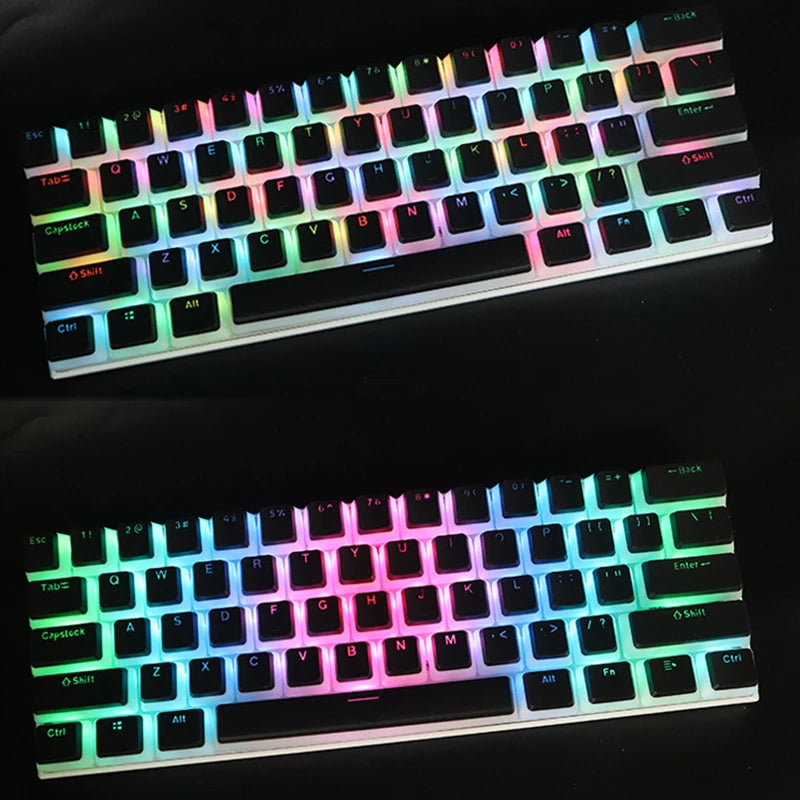 104 Keys PBT Pudding Keycap Two-color Injection OEM Profile DIY Keycaps for Gateron Cherry MX Switch Gaming Mechanical Keyboard