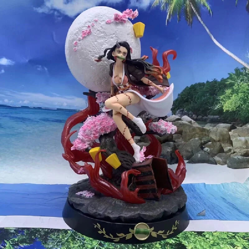 2024 New Anime Demon Slayer Kamado Nezuko Pvc Handwork Model Sculpture Collection Ornaments Children'S Birthday Present Toy