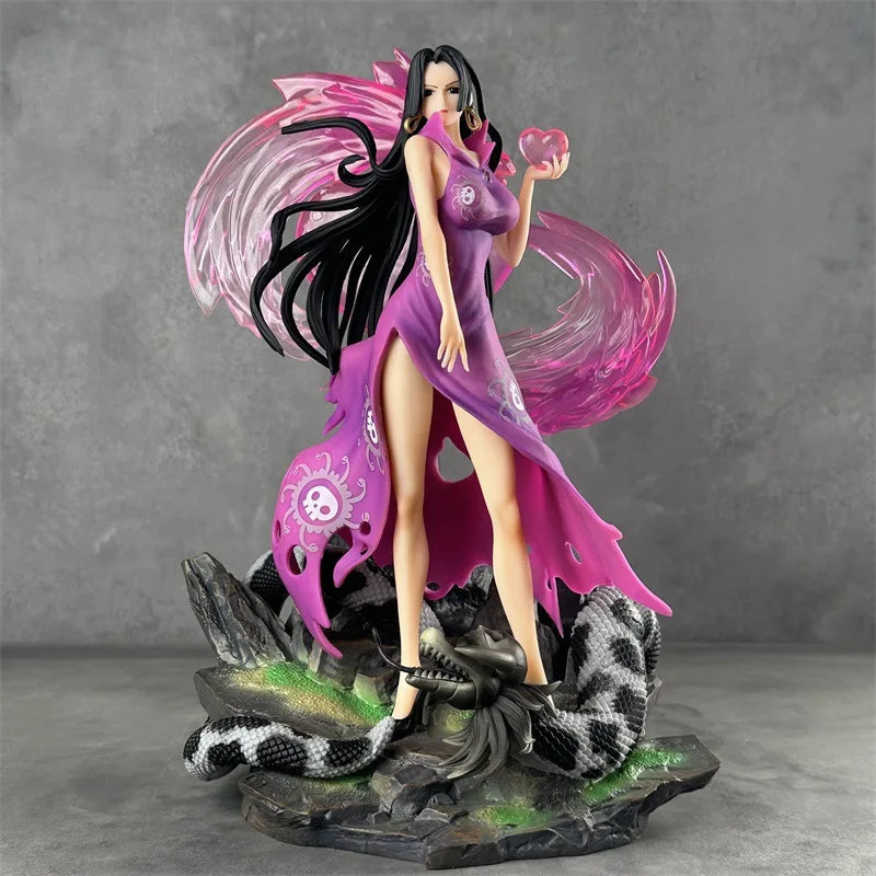 One Piece 38cm Snake Hime Phantom Empress Shichibukai Resonance Booyah Hancock Action Figure Pvc Model Statue Toys Gift