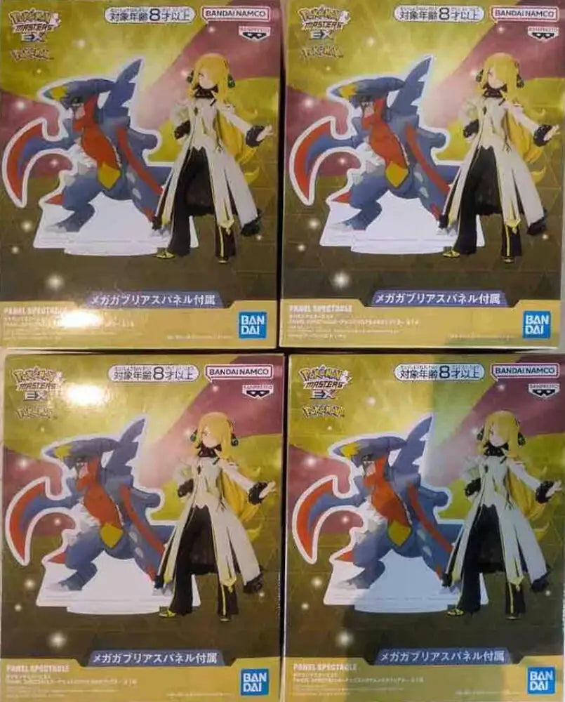 Officially Licensed Banpresto Panel Spectacle Pokemon Masters EX Cynthia Garchomp Figure Anime Model Toy