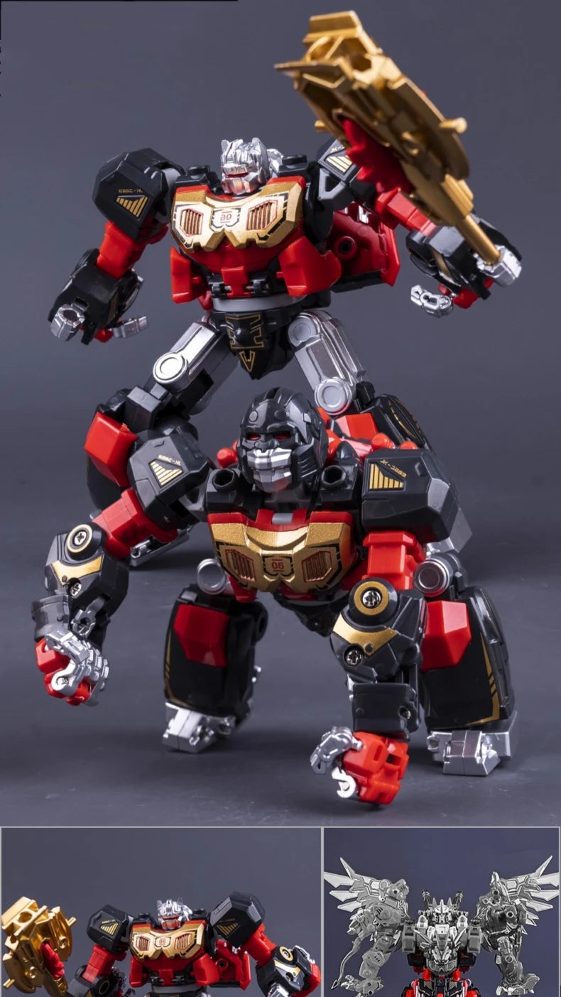 NEW Arrive YUEXING Transformation Toys G1 KO Predaking Action Figure Classic Dinosaur Robot Devastator Model Kids Gift NO BOX