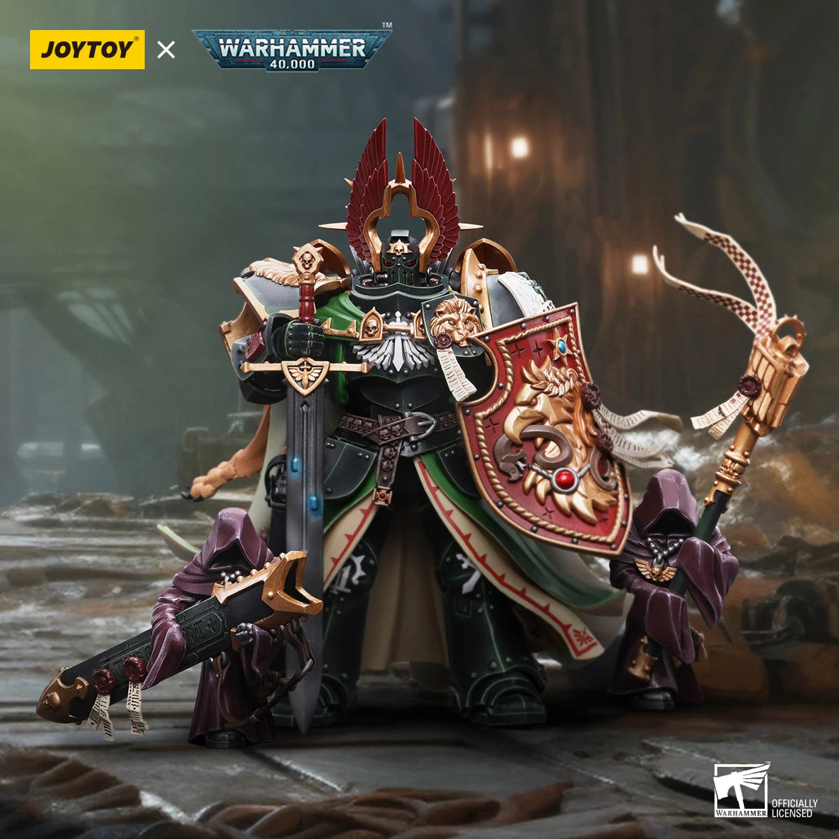 JOYTOY Warhammer 40K Action Figure Dark Angels Primarch Lion El‘Jonson Model Collection Toy Gift
