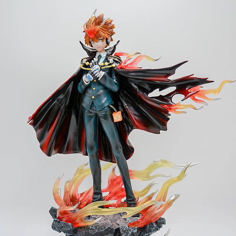 34cm Reborn! Tsunayoshi Sawada Anime Figure Sawada Tsunayoshi Action Figure Katekyou Hitman REBORN! Figurine Model Doll Toy Gift