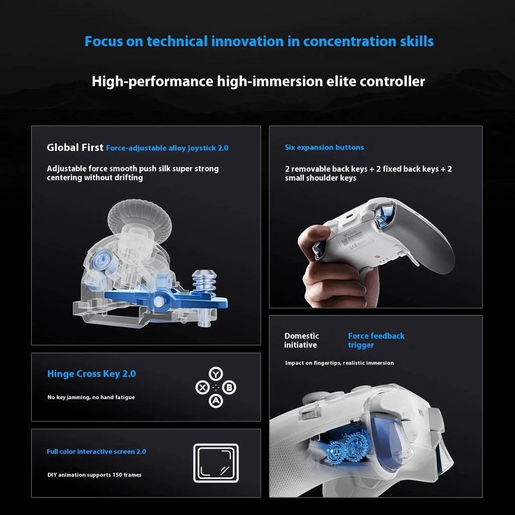 Flydigi Original APEX 5 Wireless Gaming Controller Precision Control lmmersive Vibration for Pc Suporte Switch Mobile TV Box