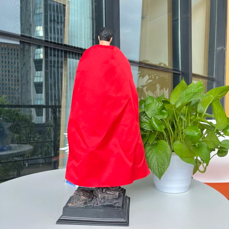 50 cm Superman Anime Figur Superman Dawn Of Justice Actionfigur PVC 2 Köpfe 2 Hände Statue Ornament Kinderspielzeug Geschenk