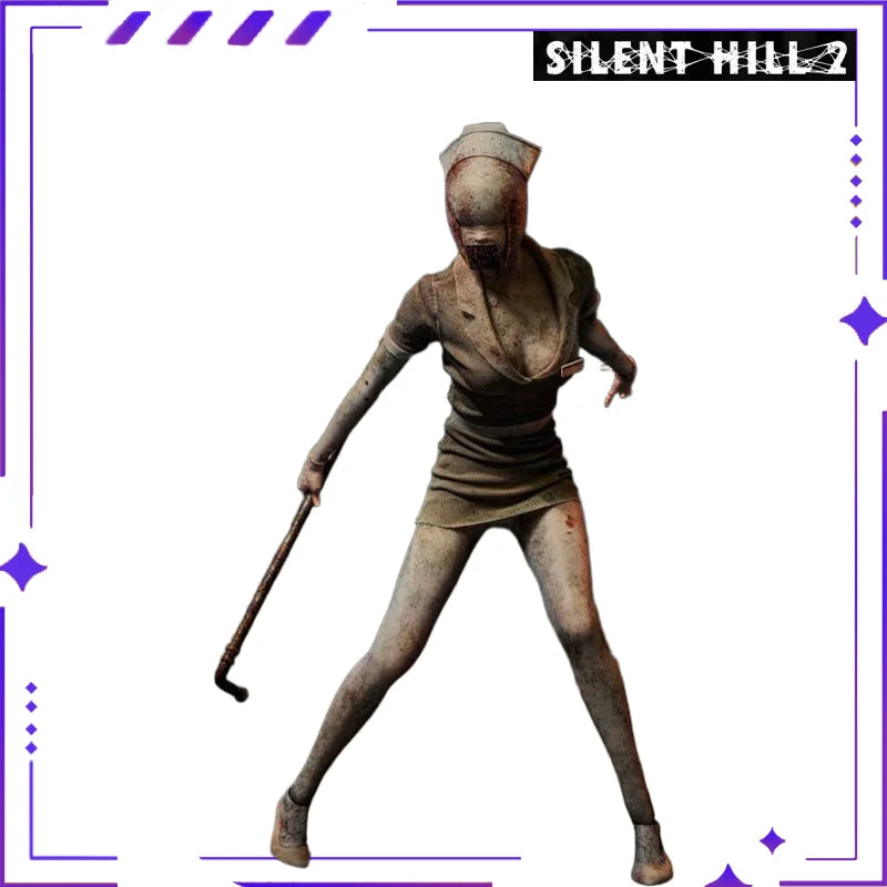 ICONIQ STUDIO Original Silent Hill 2 Bubble Head Nurse Triangle Head 1/6 Mobile Doll Halloween Model Mobile Woman Doll Model